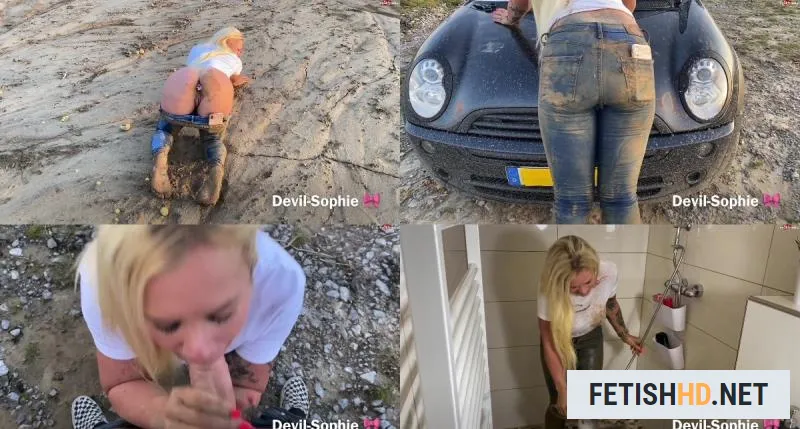 Devil Sophie - Lehmtmpelsauerei - eingesaut and eingensst - fucked with Jeansfetzloch and splashed with SteffiBlond  MydirtyHobby (Pissing) [FullHD 1080p / 931.38 MB]