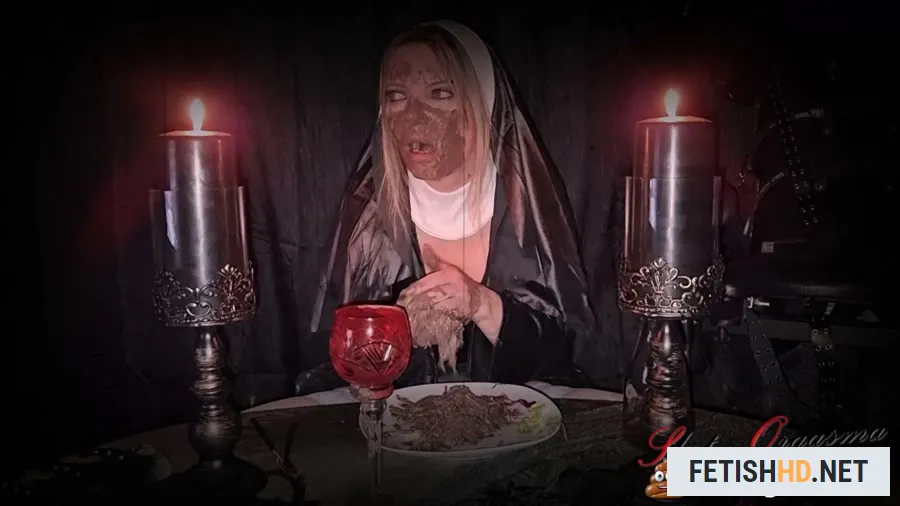 The holy food and scat dinner - The medieval shit puking scat slave 1 - Holy nun extreme shit and puke play (Scat) [FullHD 1080p / 4.83 GB]