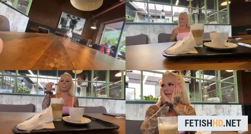 Devil Sophie - Heftig und versaut im Cafe gespritzt - Dreist vor der Poli (Pissing) [FullHD 1080p / 180.34 MB]