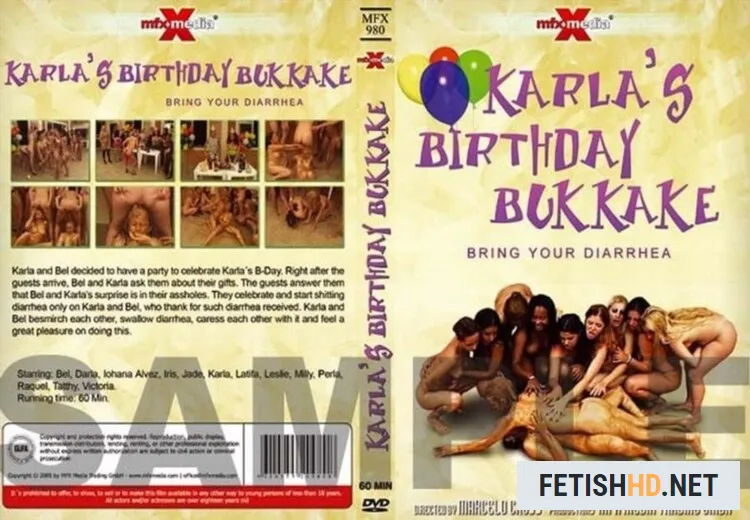 Karla's Birthday Bukakke - Bring Your Diarrhea (Movies Scat) [DVDRip / 446.2 MB]