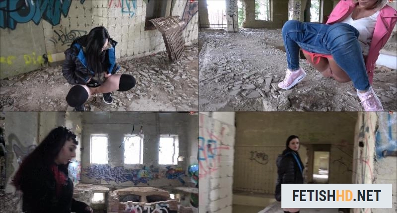 LilliVanilli - Ruine ueberflutet! 3 Girls on Tour! NS 13 03 18 (Pissing) [FullHD 1080p / 122.17 MB]