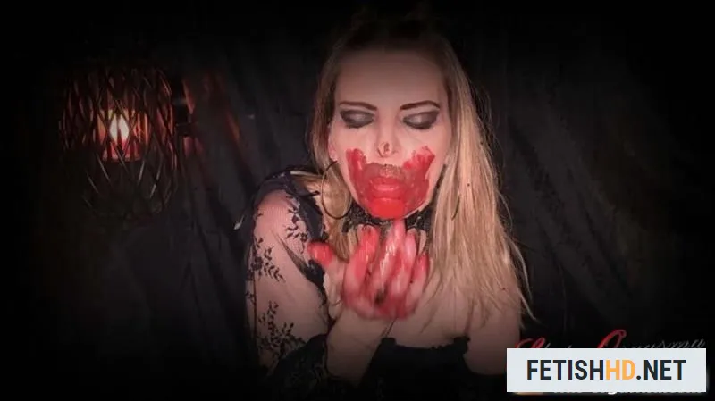 SlutOrgasma - Extreme scat and puke swallowing - Bloody scat dinner of a satanic (Scat) [FullHD 1080p / 4.11 GB]