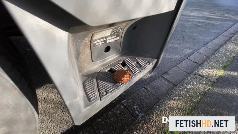 Devil Sophie - OMG - how does the shit get onto the truck running board (Scat) [UltraHD 4K / 338 MB]