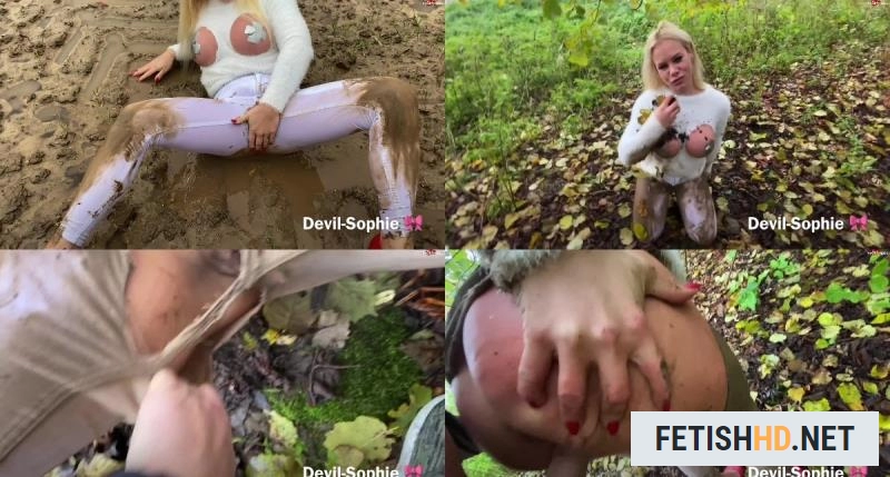 Devil Sophie - White mud piglet - vollgesaut eingensst shredded and fucked on the mud field with devil-sophie (Pissing) [FullHD 1080p / 667.03 MB]