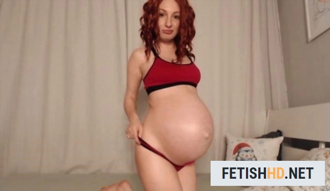 Iluvlollipops - Big Belly Pregnant Camshow (Pregnant) [FullHD 1080p / 91.9 MB]