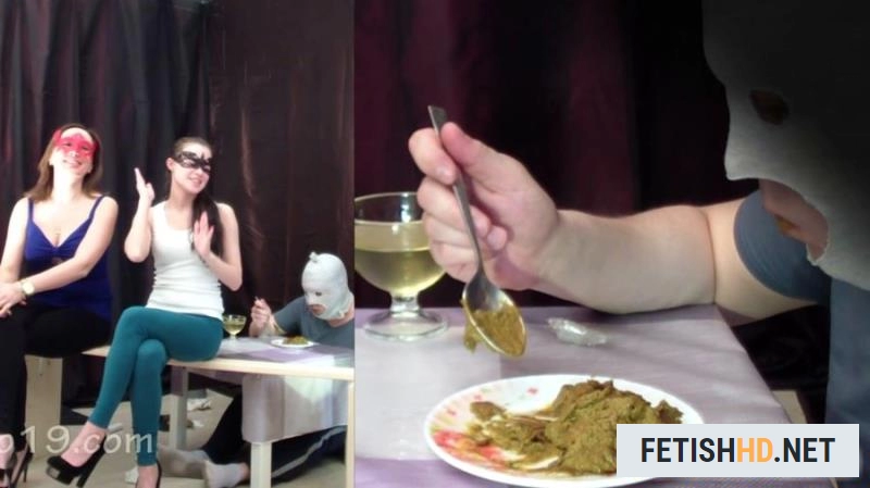 Smelly Milana - 2 mistresses cooked a delicious shit breakfast for a slave (Scat) [FullHD 1080p / 1.19 GB]