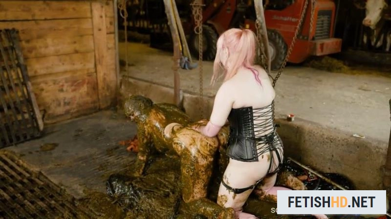 Lyndra Lynn, Betty - Lyndra Lynn and Betty's – Cowshed domination Manure Fetish (Scat) [HD 720p / 618 MB]