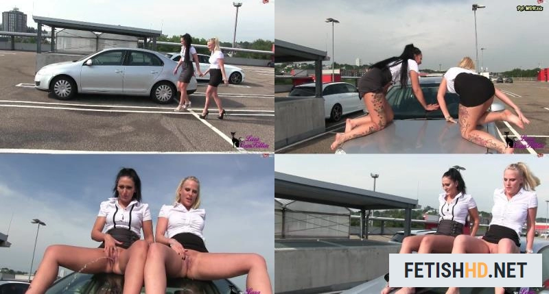 Lara-CumKitten - Mega Dreist - Geile Büroschlampen pissen Public aufs Auto (Pissing) [Full HD / 66.08 MB]