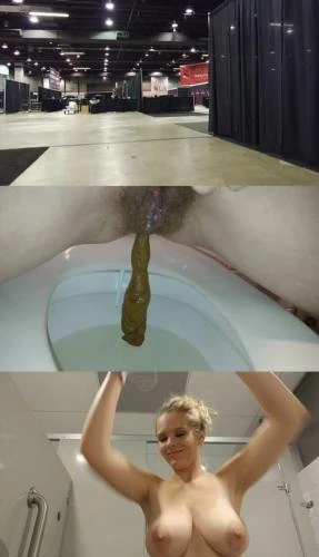 Public Porn Convention Pee and Surprise Poop (Scat) [FullHD 1080p / 1.12 GB]
