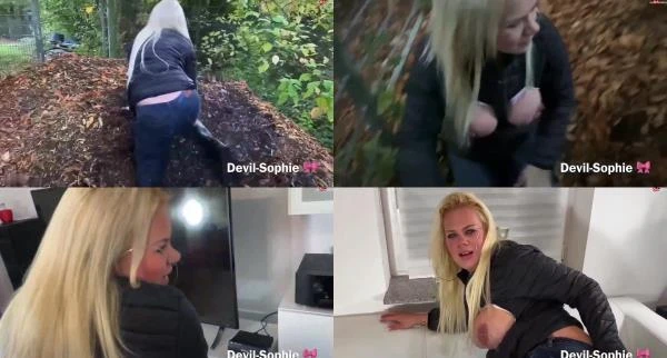 Devil Sophie - Herbstsau - Einsauen bis der Kompost qualmt - Ficken bis der Jeans Fickschlitz glueht [FullHD 1080p / 377.46 MB]