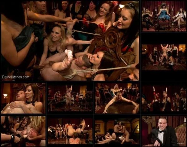 2011-05-11 Kimberly Kane, Bobbi Starr, Aiden Starr, Maitresse Madeline, DJ, Zak Tyler and Jesse Carl - 40 women gangbang slaveboy for Bobbi Starr's [HD 720p / 831.5 MB]