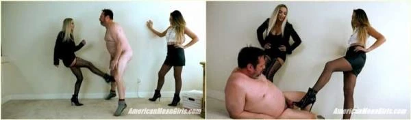 Goddess Platinum & Princess Skylar - Ballbusting Bosses [FullHD 1080p / 574.4 MB]