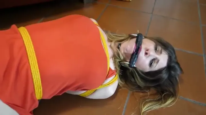 Queeny and Layla: Unchained Hogtie Antics HD 720p - popular fetish video on FetishHD