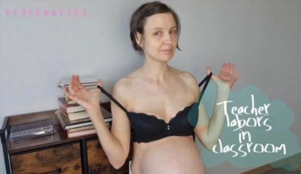 HotBerryTea - Pregnant Teacher Gives Birth Labor Nipples Breast Lactation [Full HD / 3.96 GB]